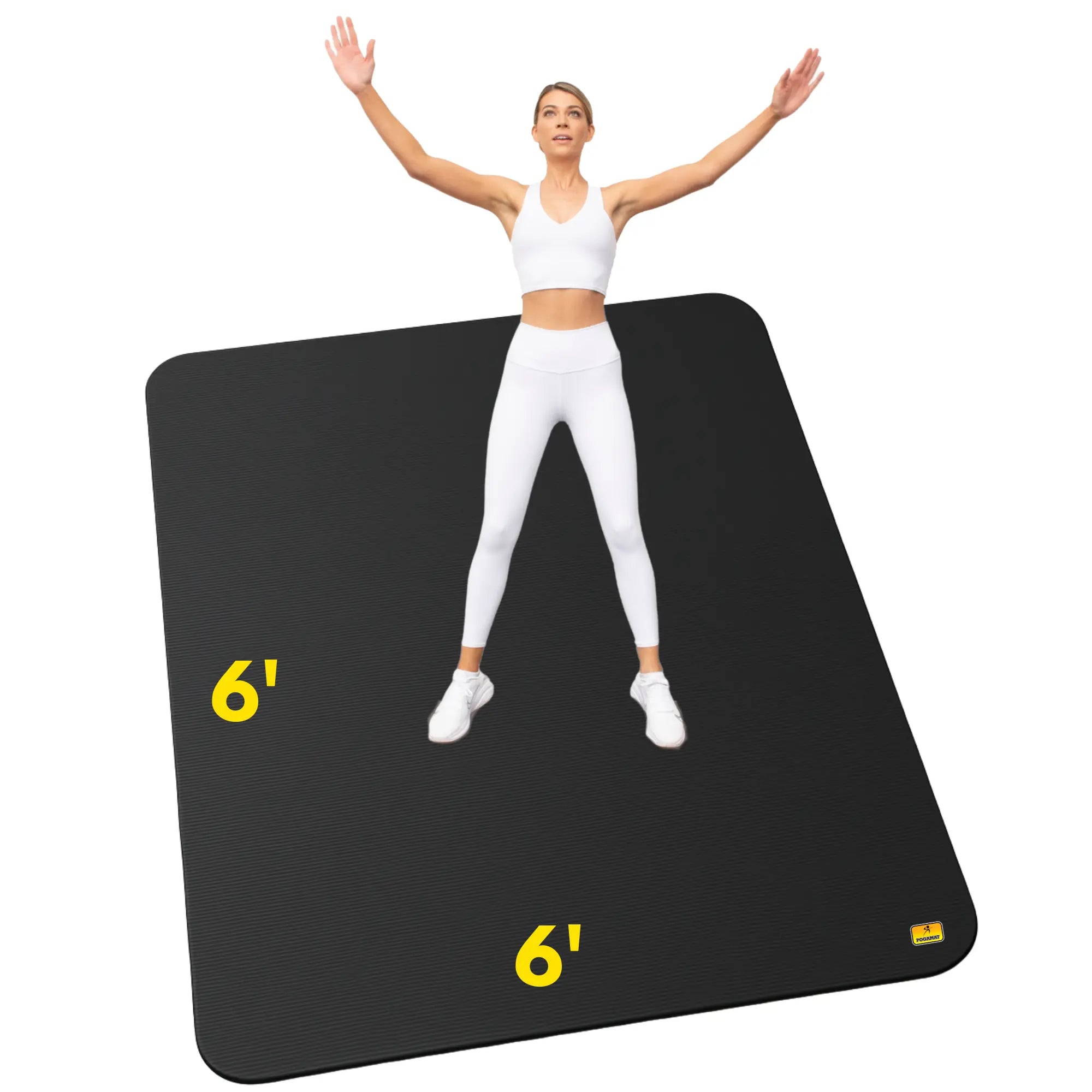 6' X 6' X 1/4" Exercise Mat - (36 Square Feet)